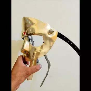 Маска MF DOOM ~ Маска с защитой от ржавчины и зеркальным блеском ~ Маска для лица Mad Villan Gladiator ~ Лучший подарок для него