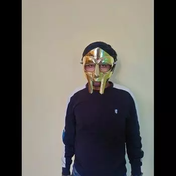 Маска MF DOOM с защитой от ржавчины и зеркальным блеском для вечеринки Mad Villan Gladiator Face Mask лучший подарок