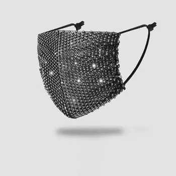 Маска Новая маска Алмазная маска Летняя женская цветная маска 16.5*12cm белый