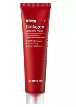 Маска-обертывание Medifil Red Lacto Collagen 70 мл Корейская косметика