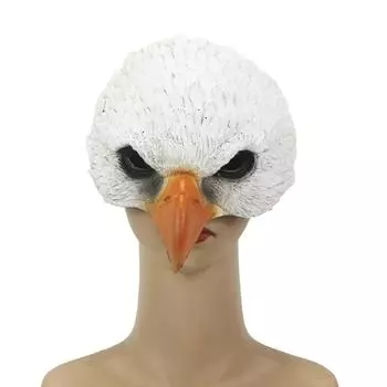 Маска орла, маска животного, PU, реквизит для карнавала, маска, украшение на Хэллоуин One size