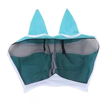 Маска от лошадиных мух, дышащая, удобная, мягкая, с мелкой сеткой, маска для лица лошади, принадлежности для лошадей