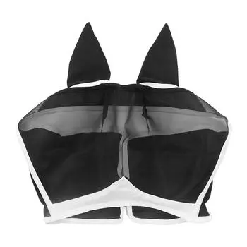 Маска от мух лошади мягкая дышащая эластичная трикотажная ткань антимоскитная антимушиная маска для лошади с ушками