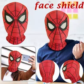 Маска паука - Игрушка для ролевых игр с маской и костюмом, аксессуар, 3D-маска из спандекса для детей, подростков и взрослых, ролевая игра One Size красный