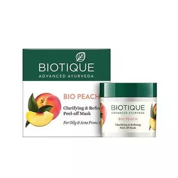 Маска-пленка Biotique Bio Peach Clarifying and Refining Peel Off Mask для жирной и склонной к акне кожи, 50 г