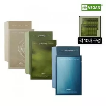 Маска-пленка Epilow 10 листов [чистый садоводческий быстросохнущий чай для успокоения осознанности] Выберите 1 из 3 быстросохнущих чайных церемоний