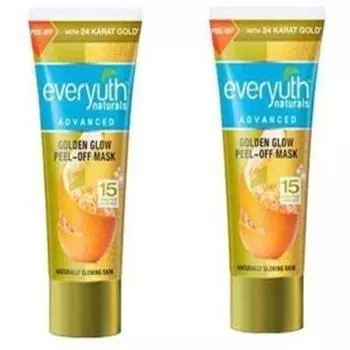 Маска-пленка Everyuth Naturals Advanced Golden Glow Peel-Off с 24-каратным золотом, 90 г (Упаковка из 2 шт.)