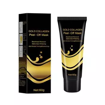 Маска-пленка Gold Foil Peel Off Mask Коллагеновая маска Gold Peel Off Mask Peel Off Wrinkle Mask белый