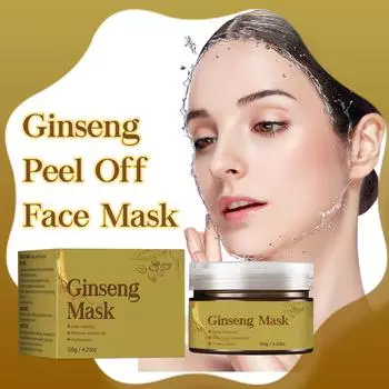 Маска-пленка с женьшенем – увлажняющая и увлажняющая, нежная очищающая маска для ухода за кожей One Size
