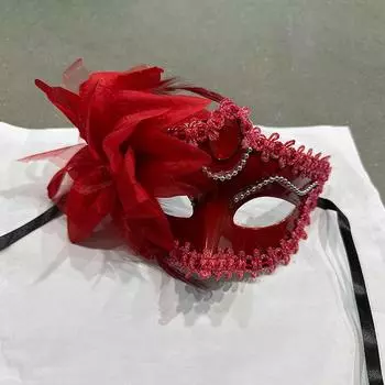 Маска принцессы на Хэллоуин, маскарадная маска большой лилии, сексуальная маска принцессы на вечеринку чёрный