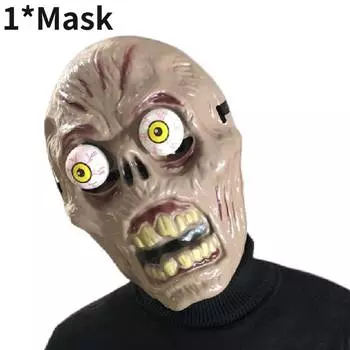 Маска Призраки Вампиры Лицо Глаз Латекс Реквизит на Хэллоуин Косплей Декор Аксессуар Style B