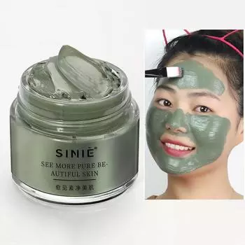 Маска-пюре из бобов мунг, контроль жирности, удаление прыщей, увлажняющая очищающая грязевая маска мажущего типа 120g