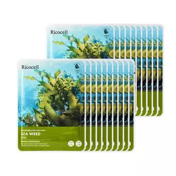 Маска Ricocell Nature Recovery Kelp Mask Pack 23 г, 1 упаковка, 20 штук