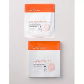 Маска с коллагеном Medianswer Real Skin Fit 1 коробка 4 листа