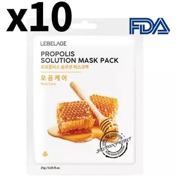 Маска с раствором прополиса (10 листов) – Питательные и восстанавливающие маски для лица