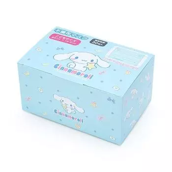 Маска Sanrio, нетканый материал, 3D, для детей, 30 штук, коробка, Cinnamoroll, Cinnamoroll, плиссированного типа, в индивидуальной упаковке, удобные для ушей резинки