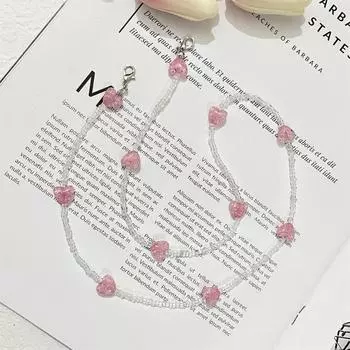 Маска шнурок анти-потеря солнцезащитные очки маскирующие цепи 65 см мода домашний декор маска для лица цепочка бусины очки маски цепи маска цепочка красный