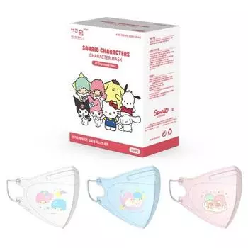 Маска-символ цвета Young Breath Edge Sanrio Art, новинка, ультрамаленькая, 3 типа x 10 шт., 30 шт., Маленькая Звезда-Близнец, 1 шт., популярный персонаж в Корее