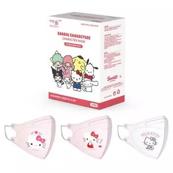 Маска-символ Young Breath Edge Sanrio Art, цветная, новая, ультрамаленькая, 3 типа, набор из 10 штук, 30 предметов, Hello Kitty, 1 предмет, популярный персонаж в Корее
