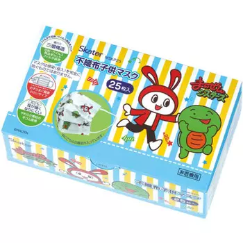 Маска-скейтер 3-слойная из нетканого материала для детей, 25 шт., в коробке Maizen Sisters MSKP25-A