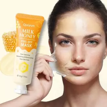 Маска-слеза с молочным медом 50 г Отшелушивающий гель для глубокого очищения лица FDA Уход за кожей 50g
