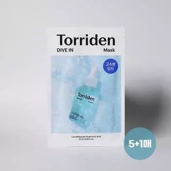 Маска Toriden Dive-in с низкомолекулярной гиалуроновой кислотой 27 мл, 6 листов, 1 шт.