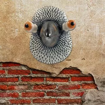 Маска Уникальная Птица Настенная Подвеска Из Смолы Поделки Для Стен One Size белый