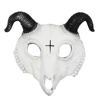 Маска Веселый Козел Хэллоуин Карнавальная Вечеринка Косплей Выступление Легкий Реквизит