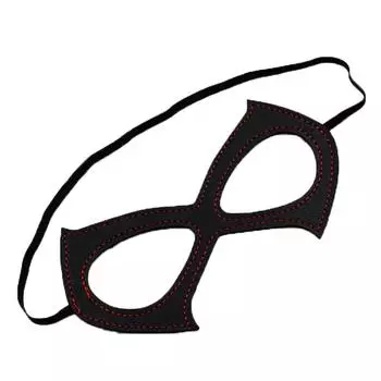 Маскарадная черная кожаная красная маска с вышивкой на глазу, маска для косплея на Хэллоуин, повязка на глаз