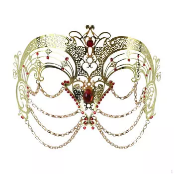 Маскарадная маска Косплей Венецианская для бара Карнавал Хэллоуин Маскарадный костюм Праздник Gold