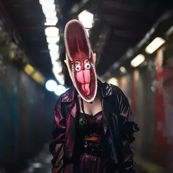 Маскарадная маска на Хэллоуин Жук-призрак Барбара Адам Мейтленд Латексная маска Маска на всю голову A