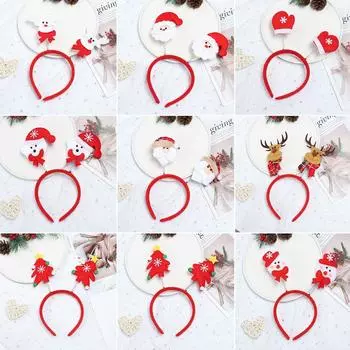 Маскарадные рога Милые аксессуары для волос Рождественские повязки на голову Рождественские украшения Головной убор в виде оленя Рождественская повязка на голову