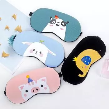 Маски для глаз с мультяшным рисунком. Ночная маска для облегчения сухости глаз, покраснения глаз и опухших глаз.