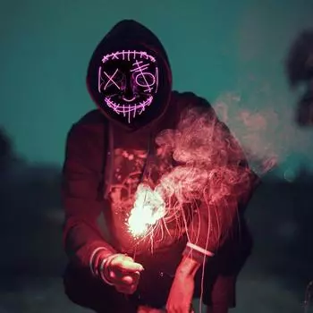 Маски для Хэллоуина, светящиеся в темноте жуткие косплей-костюмы