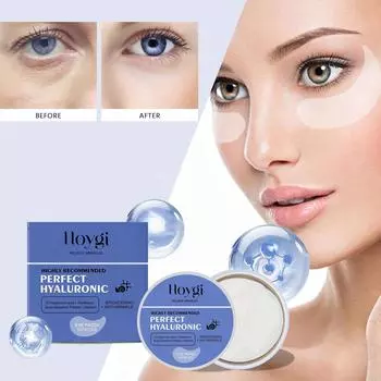 Маски и патчи для глаз с гиалуроновой кислотой, 30 пар, уменьшают мелкие морщинки в уголках глаз, мешки под глазами, темные круги, увлажняют и подтягивают кожу 60pcs белый