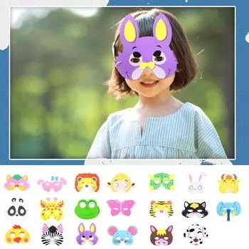 Маски животных, сувениры для вечеринок, маски животных для детей, тема джунглей, наряды на день рождения, товары для вечеринок One Size