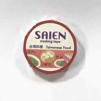 Masking tape Taiwanese food 15mm x 10m TR-0138