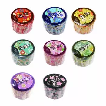 Маскирующая лента Ehime Shiko Yuzen, ширина узора 3 см x 5 м, рулон, набор из 8 узоров NEMT-8S