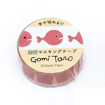 Маскирующая лента Gakken Staifle Gomi Taro Kingyo Gaga прозрачная ширина 15 мм Kingyo BM04095