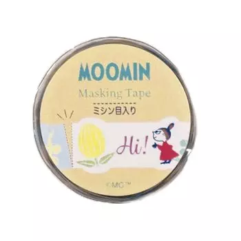 Маскирующая лента Gakken Stayful Moomin Ширина 15 мм x 5 м Перфорированная Hello M04289
