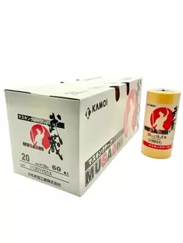 Маскирующая лента Kamoi для покраски автомобиля Musashi 20 мм жёлтый