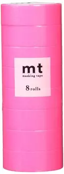 Маскирующая лента Kamoi Kakoshi mt 8P Ширина 15 мм x 7 м 209 Шокирующий розовый MT08P209R