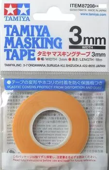 Маскирующая лента Tamiya Makeup Material Series 3 мм для пластиковых моделей 87208 № 208