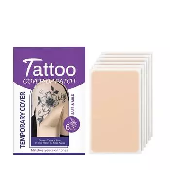 Маскирующие пластыри, Пластыри для маскировки шрамов, Ультратонкие пластыри, Для временной маскировки, Дружелюбные к коже и дышащие One Size белый