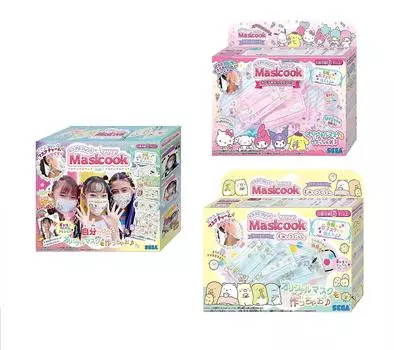 Maskook и продаются отдельно 2 типа сменных наборов (Персонажи Санрио и Сумикко Гураши) Набор из 3 предметов