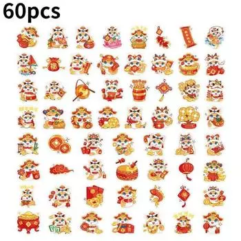 Маскот Змеи Года Пастер Декоративная Водонепроницаемая Наклейка для Водной Бутылки Подарки