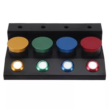 Масленка для часов, профессиональная эффективная металлическая 4-х чашечная масляная погружная чаша с пылезащитными крышками