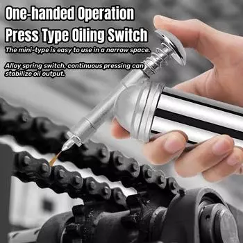 Масленка емкостью 80 куб. см, выходное давление 1000 фунтов на кв. дюйм, мини-шприц для смазки велосипеда, ручной масленка высокого давления, ручной инструмент для ремонта