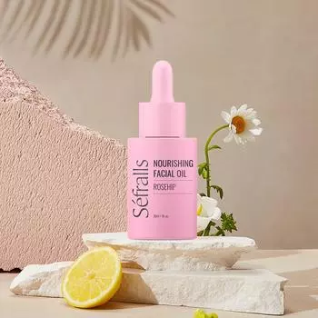 Масло-эссенция для лица с шиповником Sfralls 30 мл Мягкая текстура Увлажняющее и укрепляющее эфирное масло, массажное масло для лица, средство по уходу за кожей прозрачный