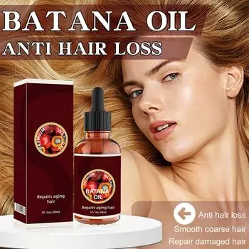 Масло батана для роста волос, натуральное, органическое масло батана от выпадения волос и увеличения толщины волос, масло для улучшения ухода за волосами, масло для волос, 30 мл